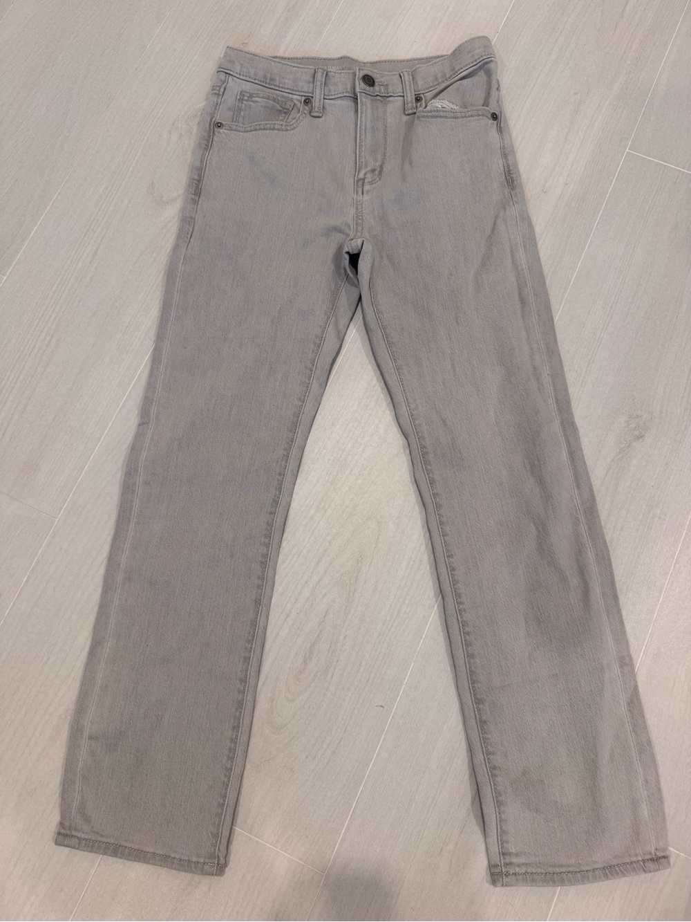 Cat & Jack Straight Leg Jeans - Light Gray